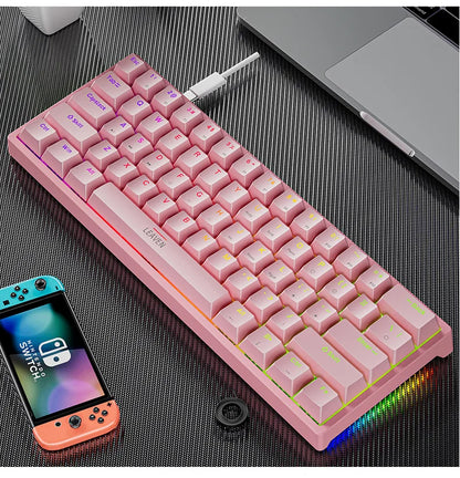 Programmable gaming keyboard with detachable cable 