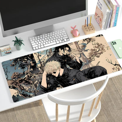 Mouse pad with Japanese cherry blossom design