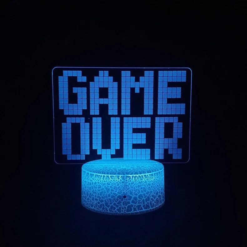 3D gaming lamp with color control