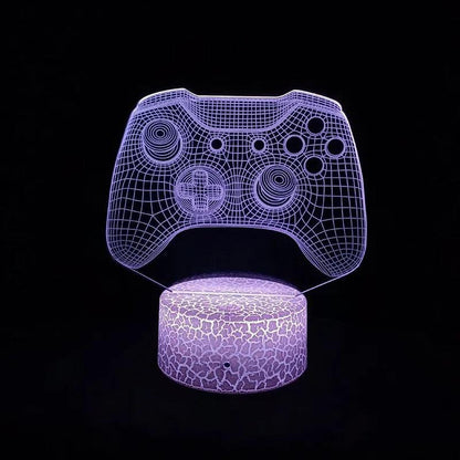 3D gaming lamp with color control