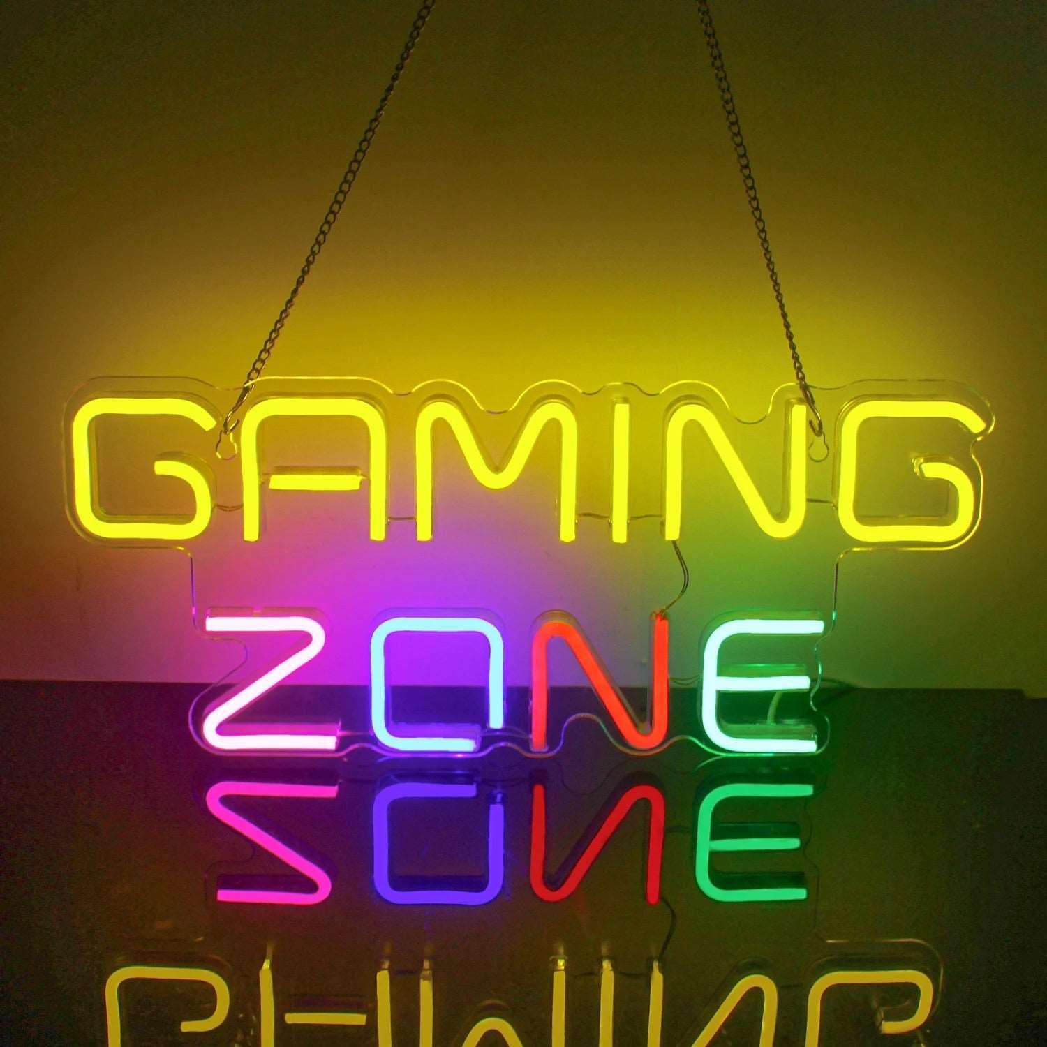 Gaming Zone Neon Leuchte