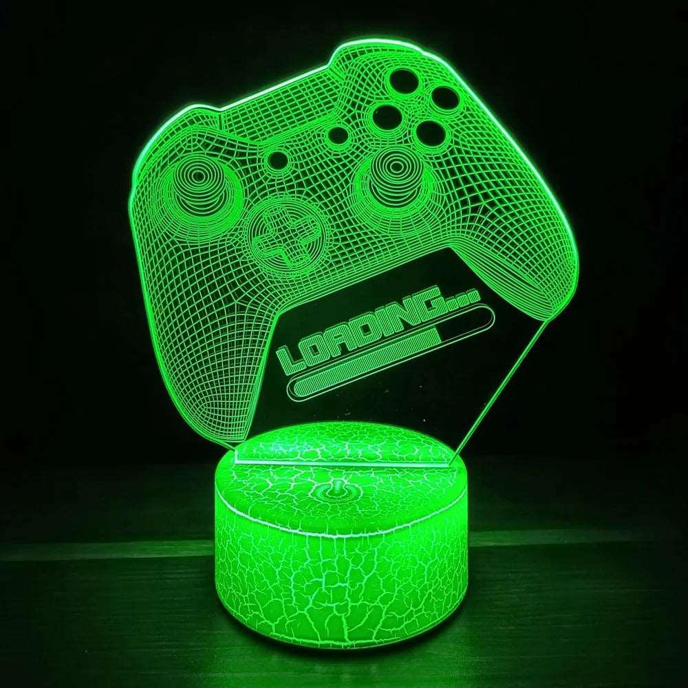 3D Gaming Lampe mit Farbsteuerung