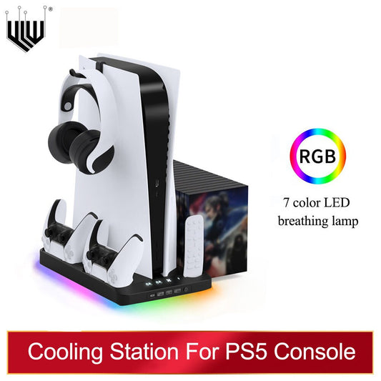 PS5 cooling station with RGB light
