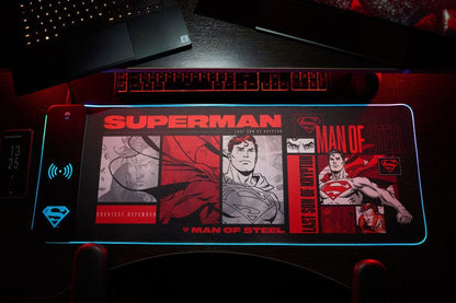 LED mouse pad with a futuristic design