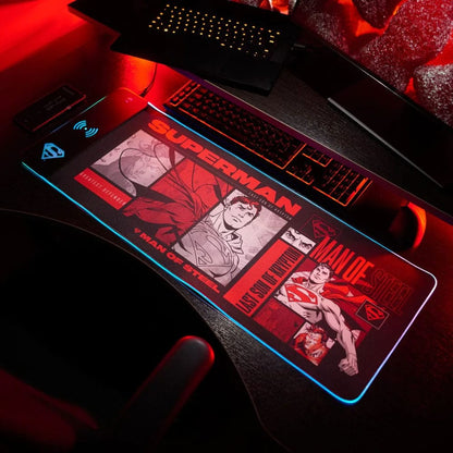 LED mouse pad with a futuristic design