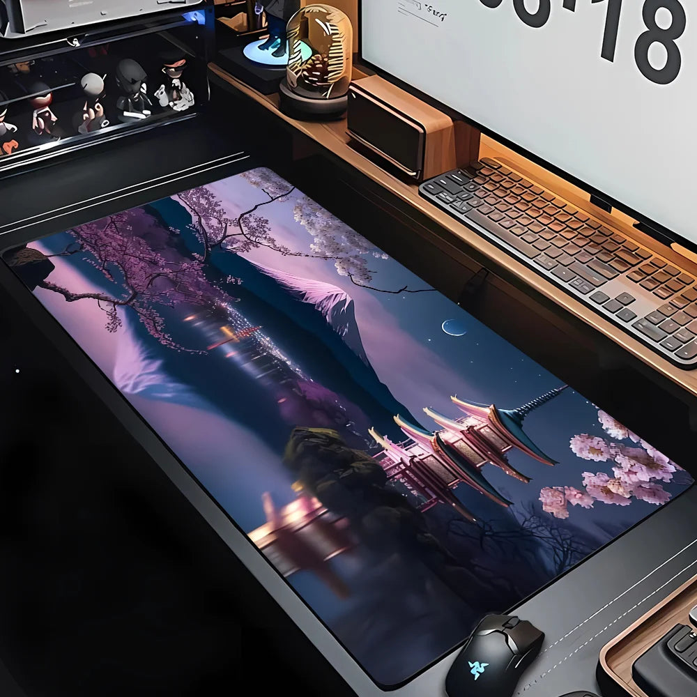 Gaming Mousepad - Mount Fuji X Sakura Design